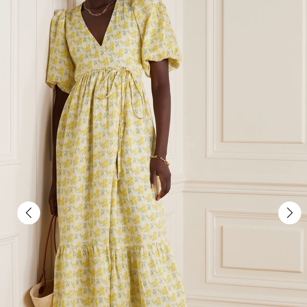 Unworn Faithful The Brand linen wrap dress size 6